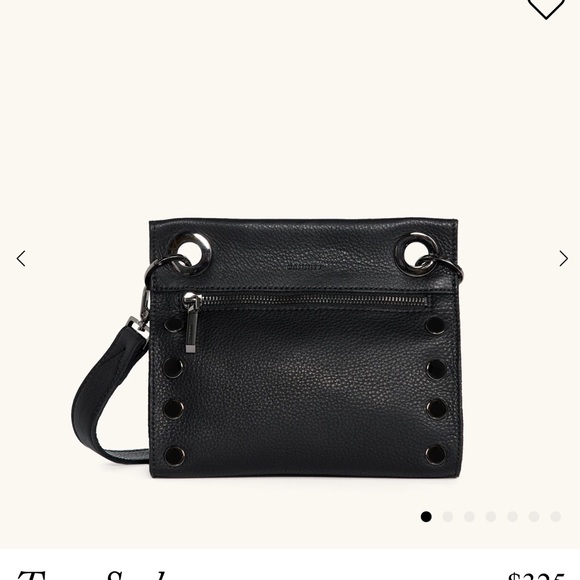 Hammitt Black Crossbody Bag with gun metal hardware Accents - Picture 2 of 13